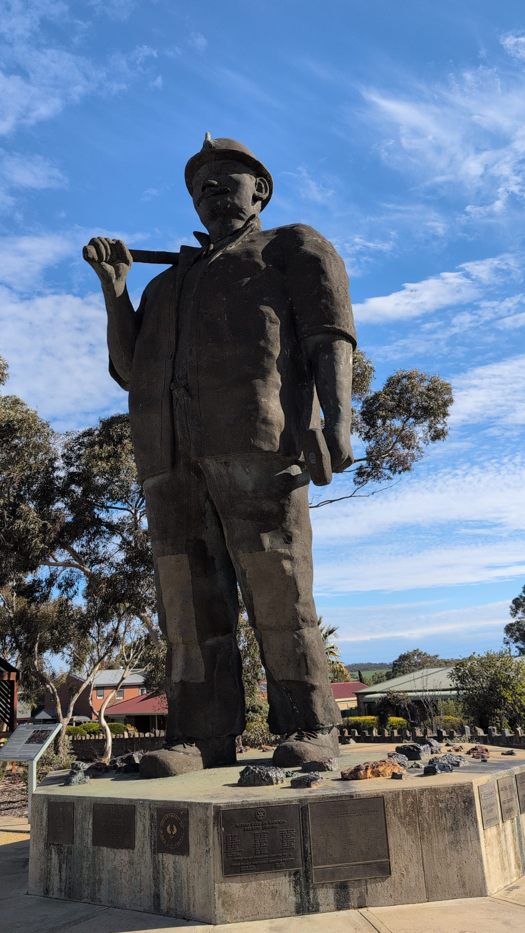 The Iconic Map Kernow Statue: Map the miner