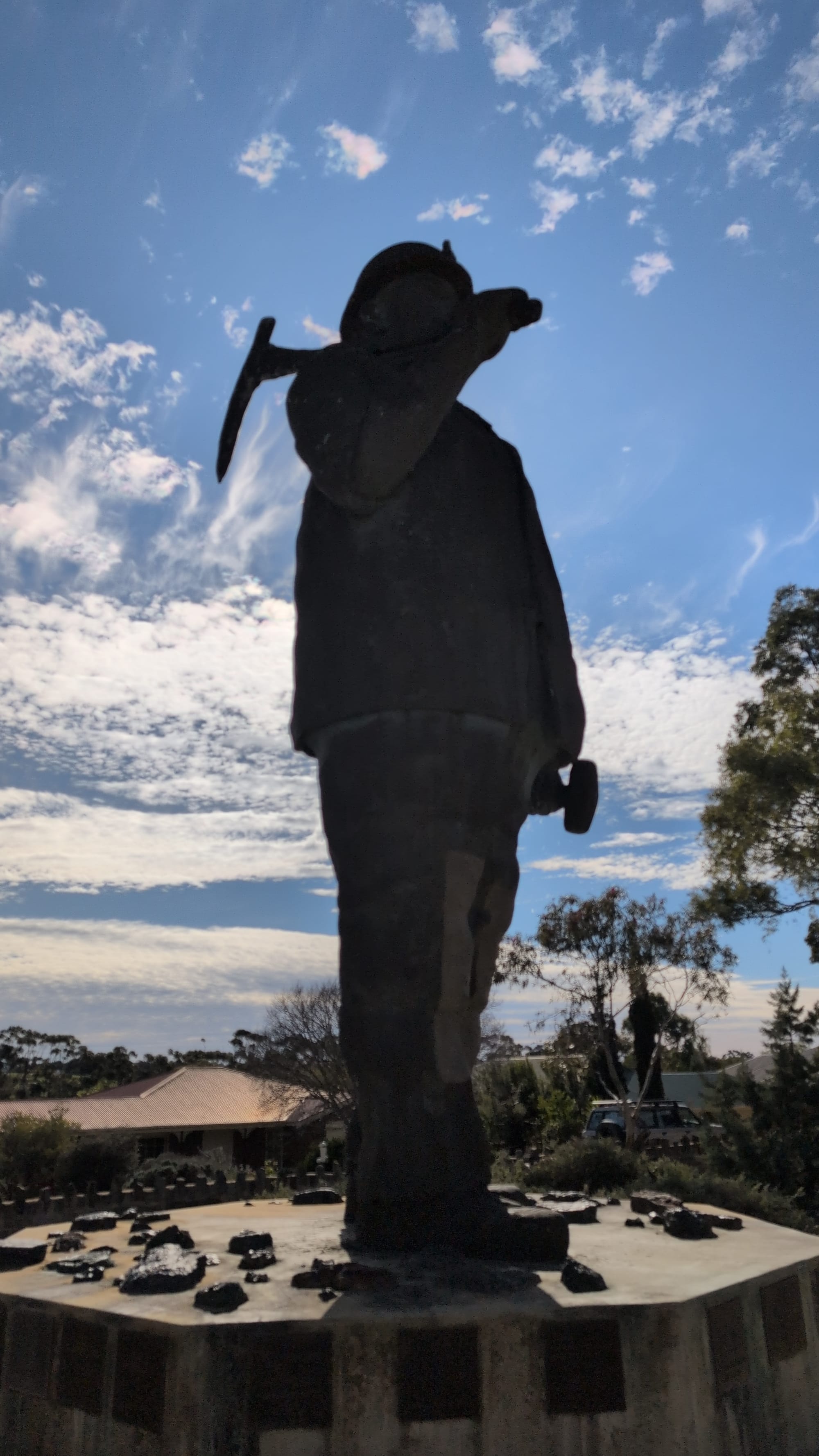 The Iconic Map Kernow Statue: Map the miner