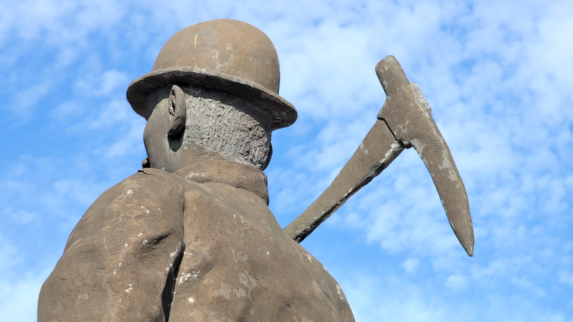 The Iconic Map Kernow Statue: Map the miner